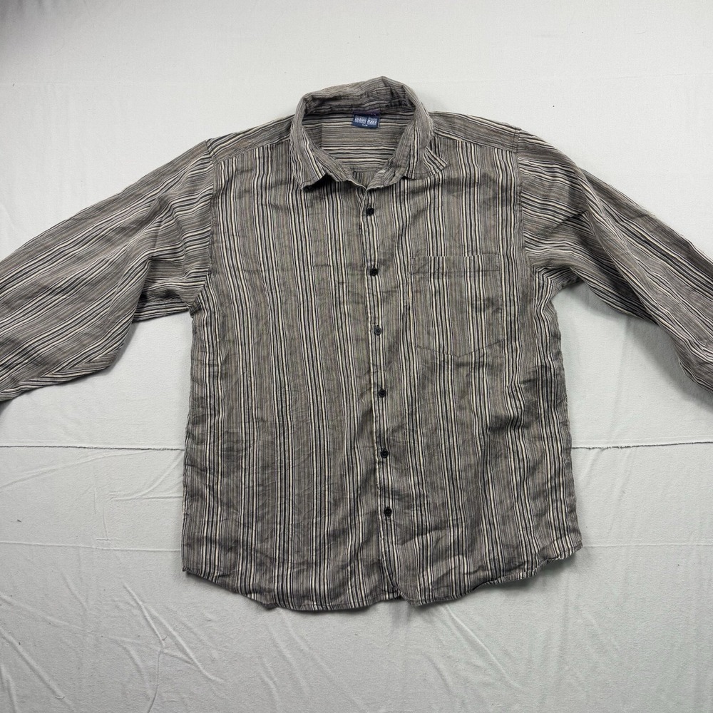 Vintage Urban Rags Stripe Shirt Button Down Size Large
